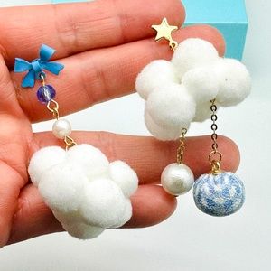 🔥2/$15 Rain Cloud Earrings Raining Earrings Rain Drop Earrings S925 Pin